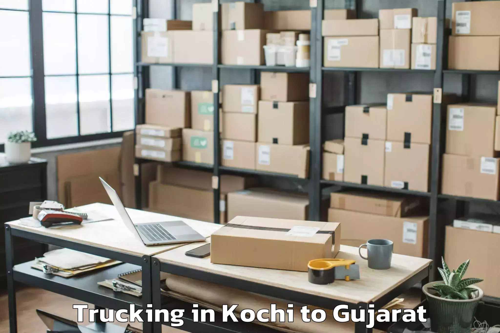 Easy Kochi to Kapadvanj Trucking Booking